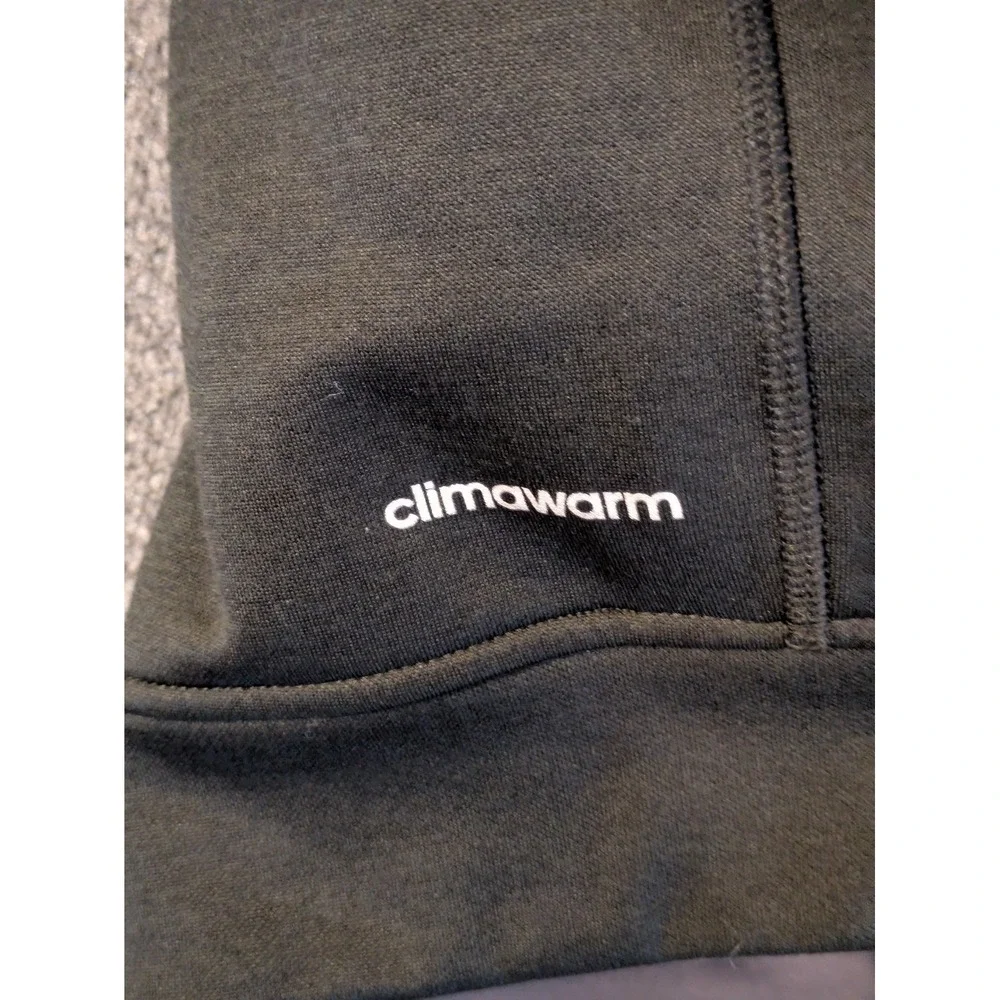 Adidas Hoodie 2XL Black Climawarm Full Zip Jacket Athletic Mens Fall Ready